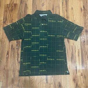 Green Patterned Men's Polo Shirt